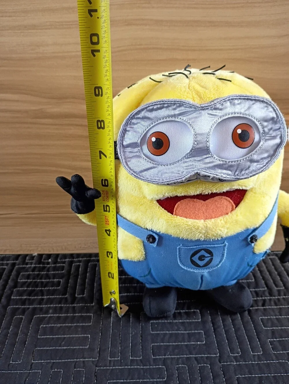 Yellow Minion Plush Toy - Blue Overalls Kids Toy